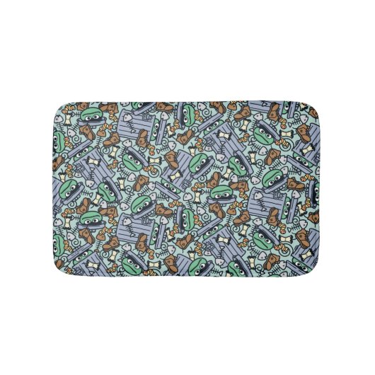 胡麻 | Oscar the Grouch Pattern バスマット (正面)