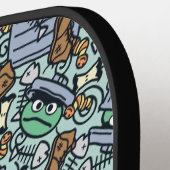 胡麻 | Oscar the Grouch Pattern ピックルボールラケット (左詳細)
