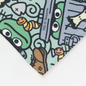 胡麻 | Oscar the Grouch Pattern フリースブランケット (角)