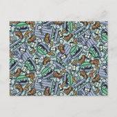 胡麻 | Oscar the Grouch Pattern ポストカード (正面)