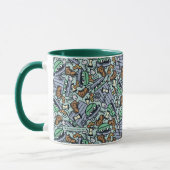 胡麻 | Oscar the Grouch Pattern マグカップ (左)