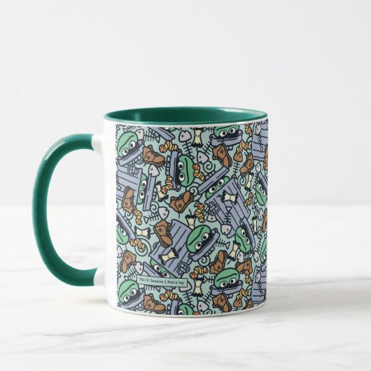 胡麻 | Oscar the Grouch Pattern マグカップ (左)