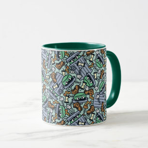 胡麻 Oscar the Grouch Pattern マグカップ