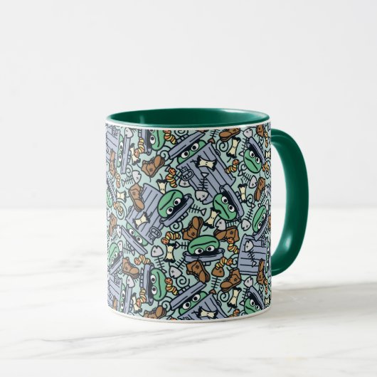 胡麻 | Oscar the Grouch Pattern マグカップ (正面右)