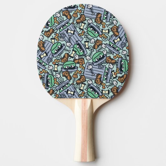 胡麻 | Oscar the Grouch Pattern 卓球ラケット (正面)