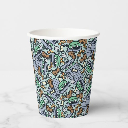 胡麻 | Oscar the Grouch Pattern 紙コップ (正面)