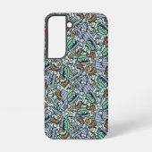 胡麻 | Oscar the Grouch Pattern Samsung Galaxyケース (裏面)