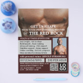 胴体、パーソナルトレーナー、ジムの広告フライヤー チラシ (シングル)