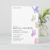 胸がときめく ミニマリストのブライズシャワー 招待状 (スタンド正面)