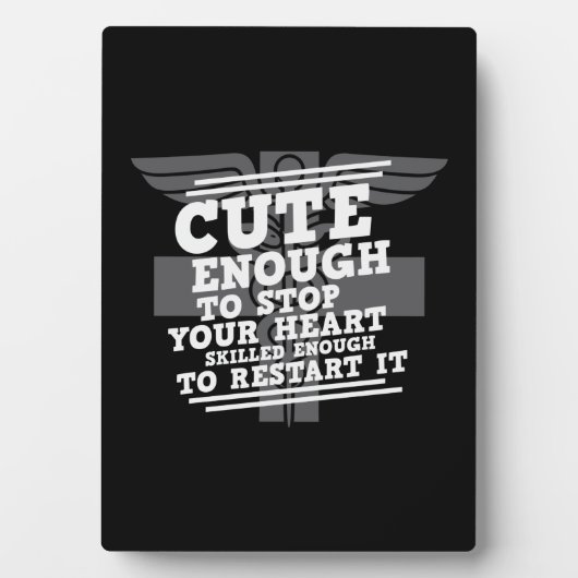 胸がとまるほどかわいいナースギフト フォトプラーク (正面)