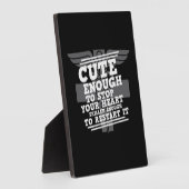 胸がとまるほどかわいいナースギフト フォトプラーク (側面)