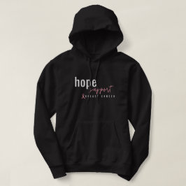 胸がん。hope supportプルオーバーフード付きスウェットシャツ パーカ