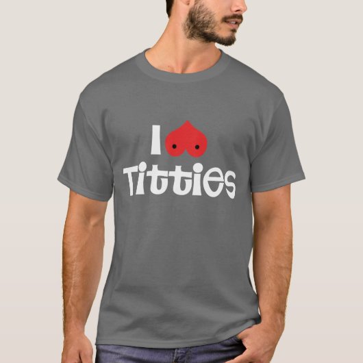 胸が好き Tシャツ (正面)