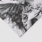 胸にバラを抱えた美しい天使 薄葉紙 (詳細)