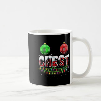 胸のクルミのクリスマスTシャツ おそろい ペア チェスト コーヒーマグカップ