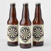 胸のダーツボード！ ビールラベル (ボトル)