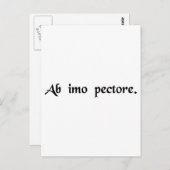 胸の下から ポストカード (正面/裏面)