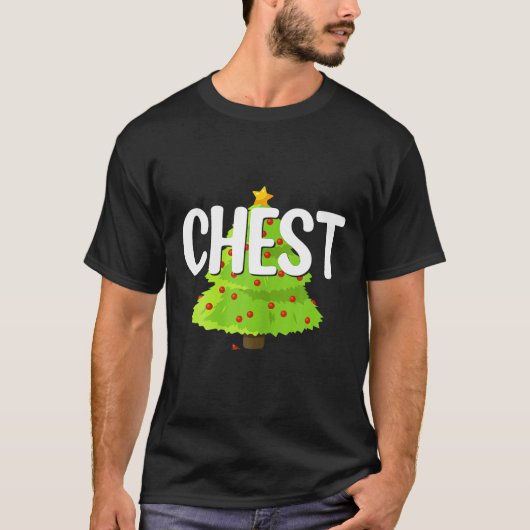 胸の実と栗のマッチクリスマスカップルCH Tシャツ (正面)