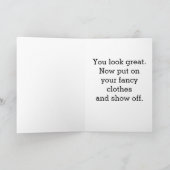 胸の手術おめでとう漫画おもしろいアート カード (内部)