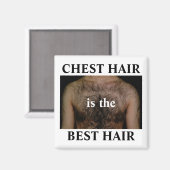 胸の毛が毛最高のだ マグネット (正面/裏面)