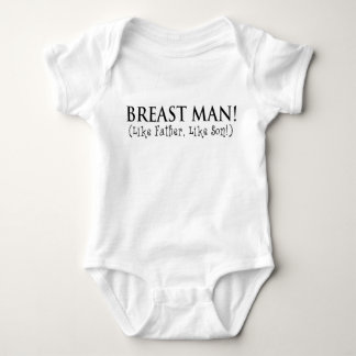 胸の男!父親が息子みたいに! ベビーボディスーツ