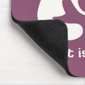 胸はアイコ最高のン- Mauve マウスパッド (コーナー)