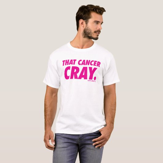 胸を"その蟹座のCray"のTシャツ保って下さい Tシャツ (正面フル)