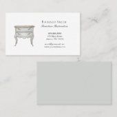 胸エレガントフランスの 名刺 (正面/裏面)