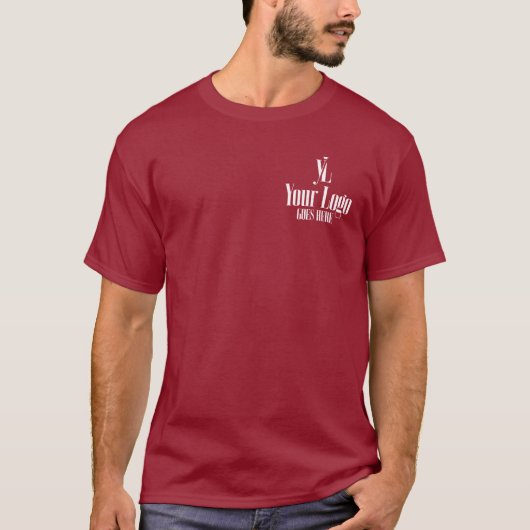 胸ポケットロゴ チームリーダー バック Tシャツ (正面)