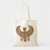 胸古代エジプトの《鳥》ハヤブサ トートバッグ (正面)