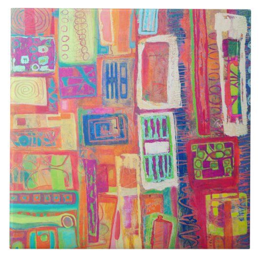 胸壁6 x 6セラミックタイル タイル (正面)