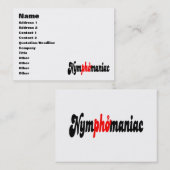 胸腺狂 名刺 (正面/裏面)