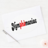 胸腺狂 楕円形シール (封筒)