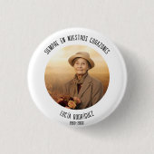 胸部のカラゾンの葬儀をスペインの行う 缶バッジ (正面)