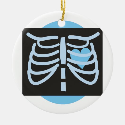 胸部レントゲン セラミックオーナメント (正面)