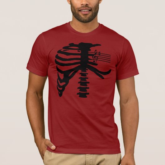 胸郭(黒) Tシャツ (正面)