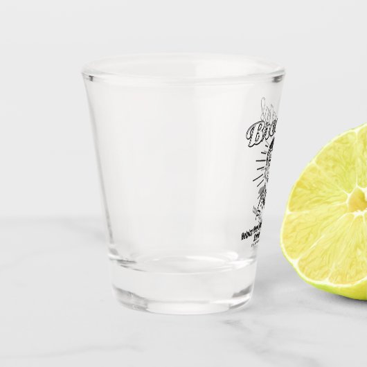 胸：救済の目を避け連絡る ショットグラス (左)