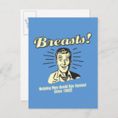 胸: 救済はアイ・コンタクトを避けます ポストカード (正面/裏面)