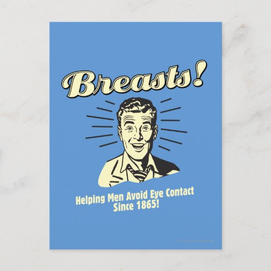 胸: 救済はアイ・コンタクトを避けます ポストカード (正面)