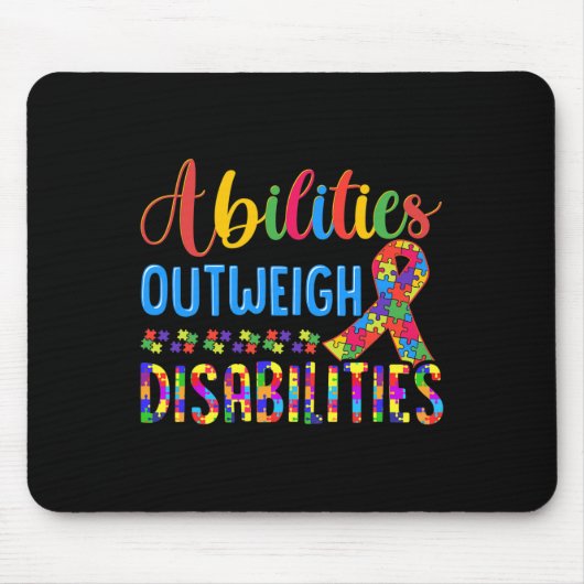 能力が障害を上回る1 マウスパッド (正面)