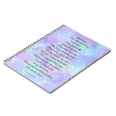 能力ない不能の詩80のページのノート ノートブック (左側)