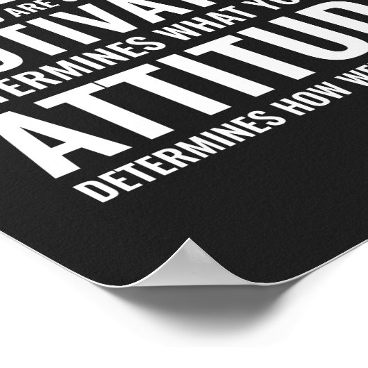 能力のモチベーションと態度 |やる気を起こさせる引用文 ポスター (角)