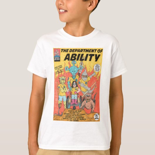 能力の部門は英雄のTシャツをからかいます Tシャツ (正面)
