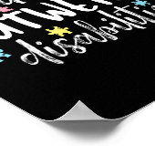 能力は障害の自閉症意識を上回る ポスター (角)