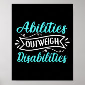 能力は障害を上回る教育自閉症A ポスター (正面)