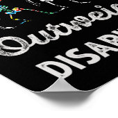 能力は障害を上回る自閉症意識D ポスター (角)