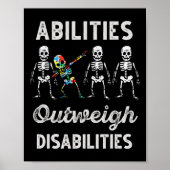 能力は障害を上回る自閉症意識D ポスター (正面)