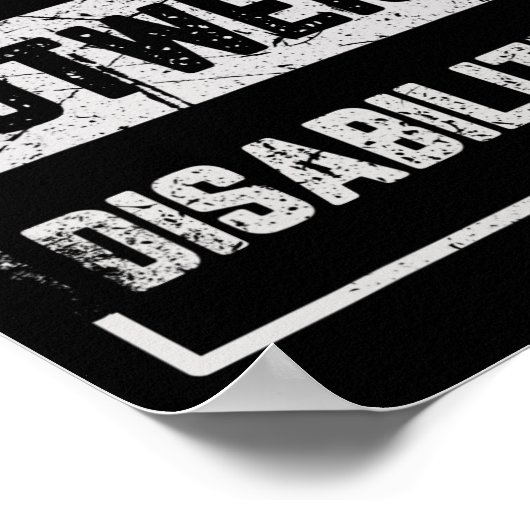 能力は障害を上回る自閉症意識D ポスター (角)