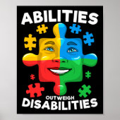 能力は障害を上回る自閉症意識I ポスター (正面)