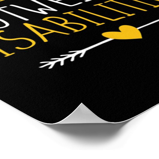 能力は障害を上回る自閉症意識M ポスター (角)